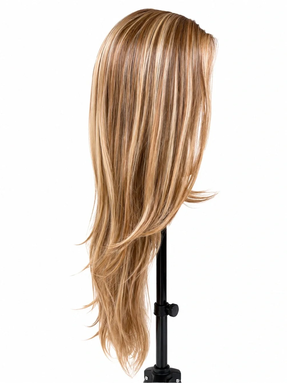 Long Layered synthetic Wig in Ash Blonde